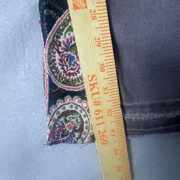 VALABASAS Carpenter Jeans Size 36 Paisley Trim Distressed Denim Pants - Picture 15 of 16